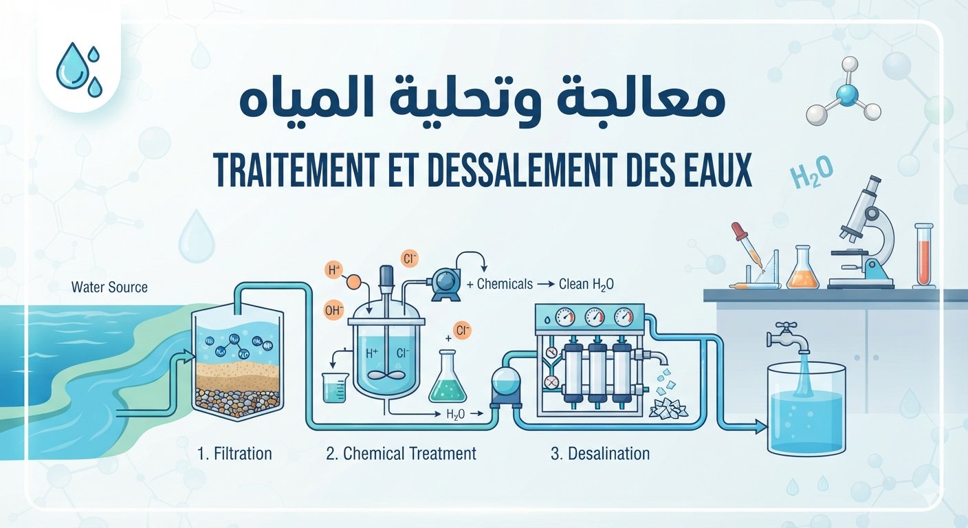 فتح باب الترشح للالتحاق بطور الماستر في تخصص معالجة المياه وتحليتها
