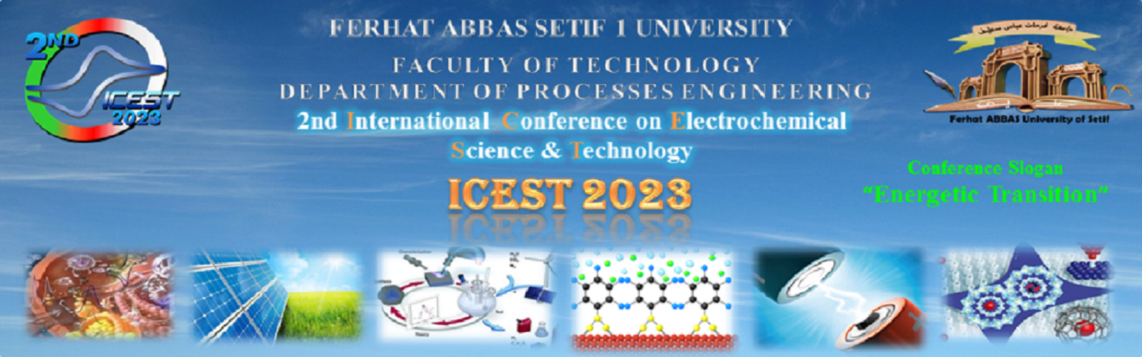 2ème Conférence Internationale sur la Science et la Technologie Electrochimiques « ICEST2023 »